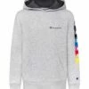 Top 10 😍 Champion Oxford Heather Multicolor C Rings Fleece Hoodie - Boys ✔️