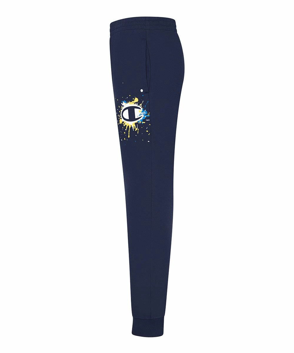 Buy π₯ Champion Navy & White Paint Splatter Logo Joggers - Boys π 2 Buy π₯ Champion Navy & White Paint Splatter Logo Joggers - Boys π - Image 2