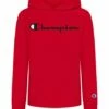 Cheapest 🌟 Champion New Ripe Red 'Champion' Script Kangaroo-Pocket Hoodie - Boys 🧨