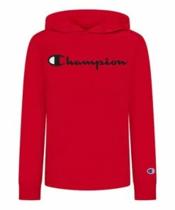 Cheapest 🌟 Champion New Ripe Red 'Champion' Script Kangaroo-Pocket Hoodie - Boys 🧨
