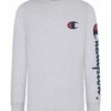 Brand new 💯 Champion Oxford Heather Logo Long-Sleeve Tee - Boys 🎁