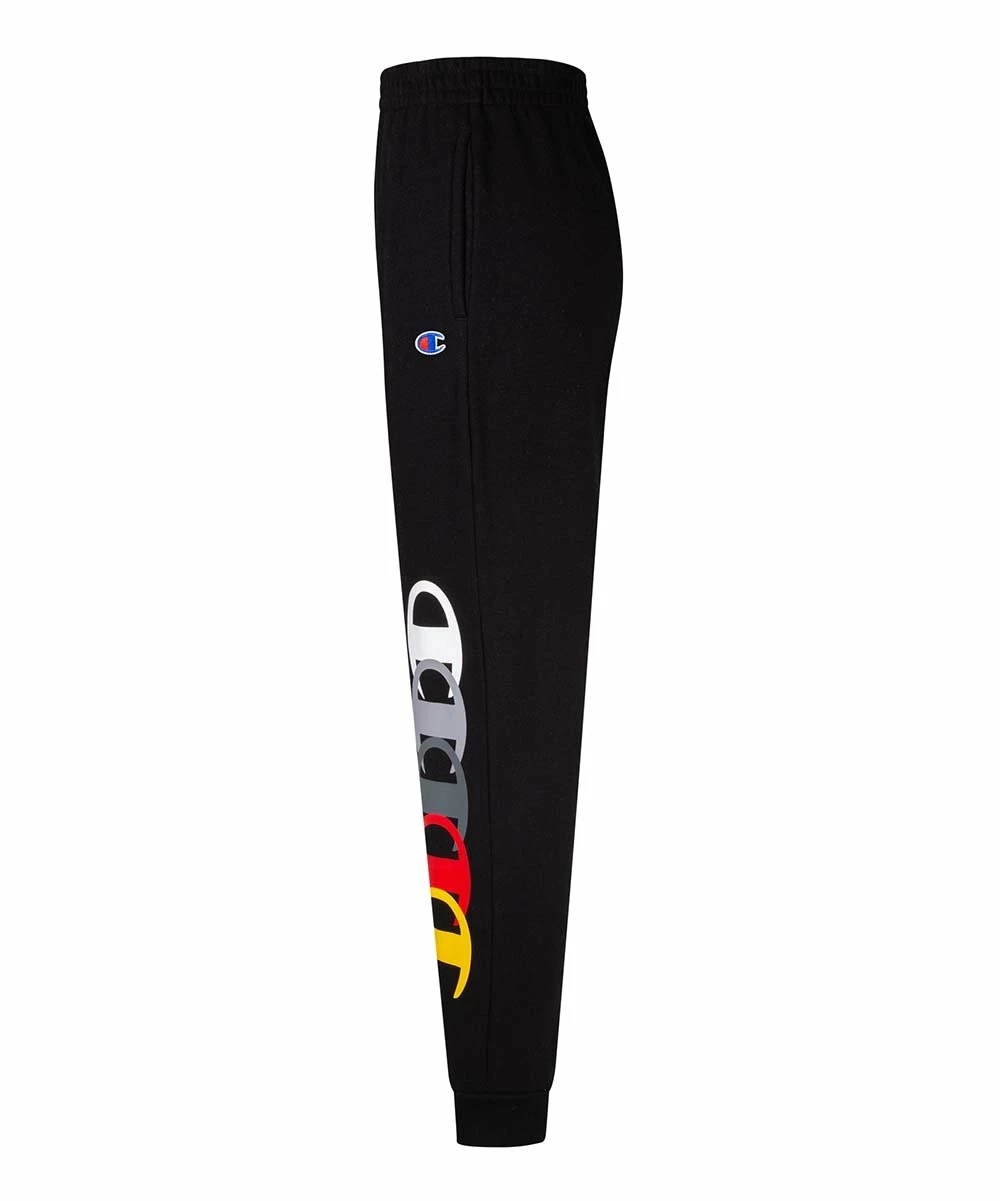 Deals β€οΈ Champion Black Multicolor C Rings Fleece Jogger - Boys π 2 Deals β€οΈ Champion Black Multicolor C Rings Fleece Jogger - Boys π - Image 2