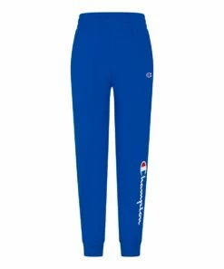 Discount 👏 Champion Bozetto Blue & White Logo Script Joggers - Boys 🤩