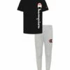Outlet 👍 Champion Black 'Champion' Essential Signature Tee & Oxford Heather Joggers - Toddler & Boys ✨