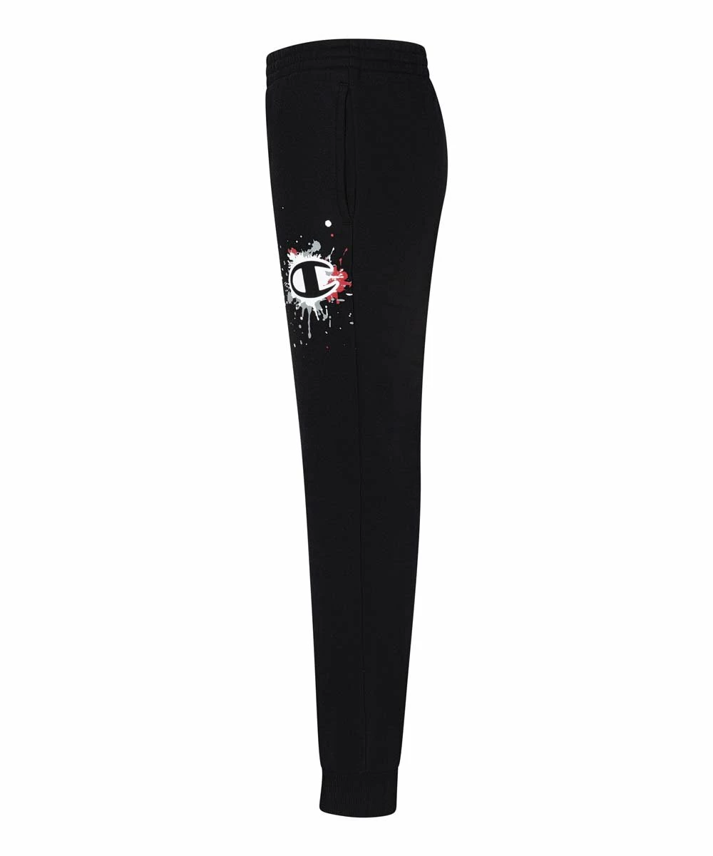 Deals π Champion Black Paint Splatter Fleece Joggers - Boys π 2 Deals π Champion Black Paint Splatter Fleece Joggers - Boys π - Image 2