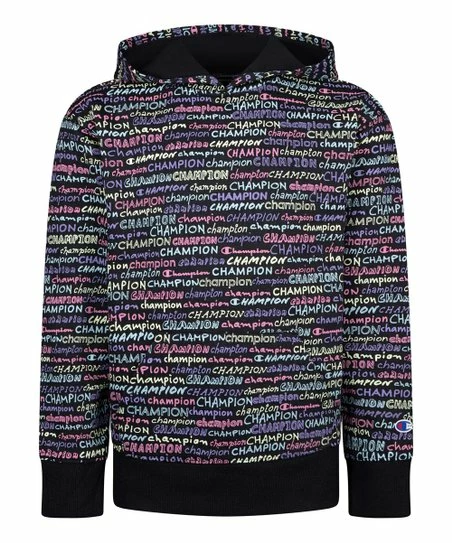 Hot Sale β Champion Black Multicolor 'Champion' Doodle Fleece Hoodie - π§ Girls π 1 Hot Sale β Champion Black Multicolor 'Champion' Doodle Fleece Hoodie - π§ Girls π