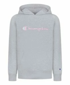 Flash Sale 🎉 Champion Oxford Heather 'Champion' Script Fleece Hoodie - 👧 Girls 🌟