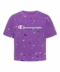 Best deal 😉 Champion Creative Mauve Paint Splatter 'Champion' Boxy Tee - 👧 Girls 🧨