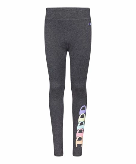 Deals β€οΈ Champion Granite Heather & Pastel Overlapping Logo Leggings - π§ Girls β€οΈ 1 Deals β€οΈ Champion Granite Heather & Pastel Overlapping Logo Leggings - π§ Girls β€οΈ