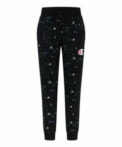 Hot Sale 🎁 Champion Black Paint Splatter AOP Fleece Jogger - 👧 Girls 🔥