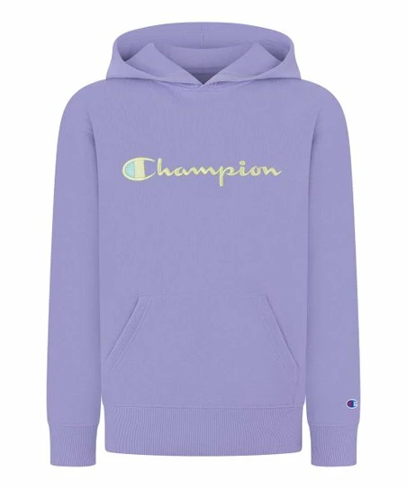 Wholesale π Champion Enchanted Lilac 'Champion' Script Fleece Hoodie - π§ Girls π 1 Wholesale π Champion Enchanted Lilac 'Champion' Script Fleece Hoodie - π§ Girls π