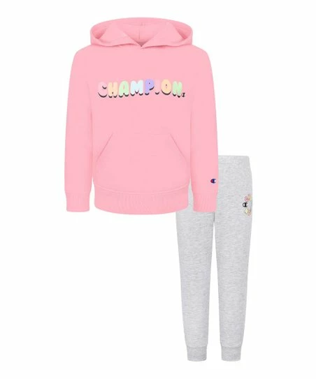 Flash Sale π Champion Guava Pink Big Bubble Hoodie & Oxford Heather Joggers - Toddler & π§ Girls π₯° 1 Flash Sale π Champion Guava Pink Big Bubble Hoodie & Oxford Heather Joggers - Toddler & π§ Girls π₯°