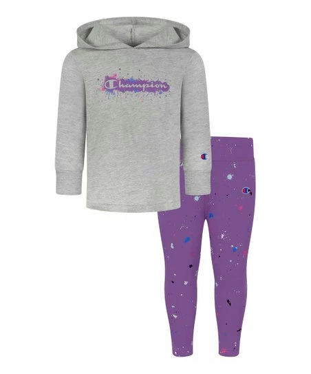 Budget π Champion Oxford Heather Paint Splatter Lightweight Hoodie & Leggings - π§ Girls π 1 Budget π Champion Oxford Heather Paint Splatter Lightweight Hoodie & Leggings - π§ Girls π