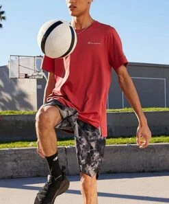 Top 10 👏 Champion Inverted Crush Gray 9'' AOP MVP Shorts - Men ✨