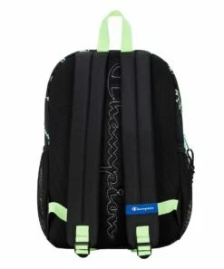 Best Sale 🤩 Champion Black & Pink Logo Youthquake 🎒 Backpack ⭐ -Champion Sales zu106232151 alt 2 tm1654868554