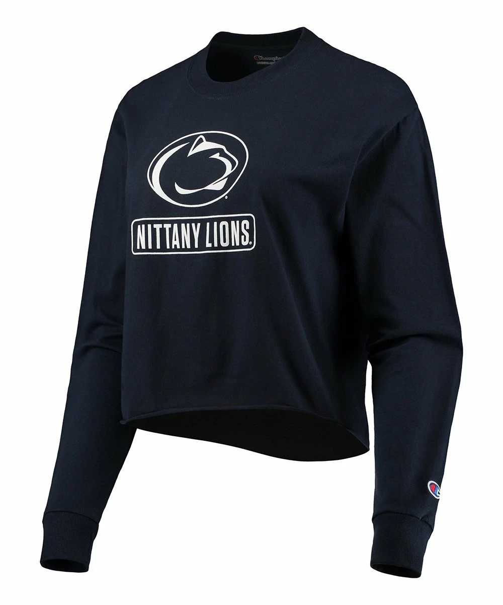 Best Sale π Champion Penn State Nittany Lions Boyfriend Long-Sleeve Crop Tee - π© Women π 1 Best Sale π Champion Penn State Nittany Lions Boyfriend Long-Sleeve Crop Tee - π© Women π