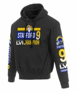 Flash Sale 😉 Fanatics Los Angeles Rams Super Bowl LVI Champions Matthew Stafford Hoodie - Men 😍