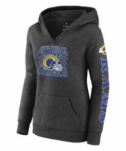 Hot Sale π― Fanatics Los Angeles Rams Super Bowl LVI Champions Retro Pullover Hoodie - π© Women π