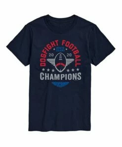 Cheap ⌛ Hybrid - Top Gun: Maverick Top Gun Navy 'Dogfight Football' Tee - Men ❤️