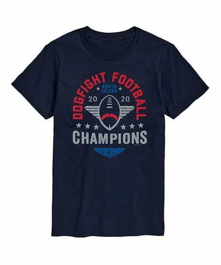 Cheap ⌛ Hybrid - Top Gun: Maverick Top Gun Navy 'Dogfight Football' Tee - Men ❤️ 1 Cheap ⌛ Hybrid - Top Gun: Maverick Top Gun Navy 'Dogfight Football' Tee - Men ❤️