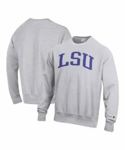 Wholesale 🤩 Champion LSU Tigers Reverse-Weave Fleece Crewneck Sweatshirt - Big & Tall 🤩 -Champion Sales zu107622649 alt 2 tm1660566682