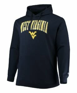 Buy 😀 Champion West Virginia Mountaineers Arch Over Logo Power-Blend Hoodie - Big & Tall 👏