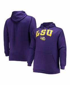 Outlet ✔️ Champion LSU Tigers Arch Over Logo Power-Blend Hoodie - Big & Tall 🛒 -Champion Sales zu107622969 alt 2 tm1663771041