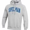Promo 🌟 Champion Spelman College Jaguars Tall Arch Pullover Hoodie - Men 💯