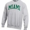 Cheap 🛒 Champion Miami Hurricanes Reverse-Weave Fleece Crewneck Sweatshirt - Big & Tall 🔥