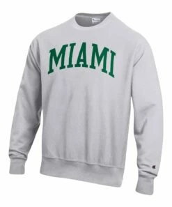 Cheap π Champion Miami Hurricanes Reverse-Weave Fleece Crewneck Sweatshirt - Big & Tall π₯