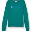 Flash Sale ✨ Champion Emerald Night Powerblend Relaxed Crewneck Sweatshirt - 👩 Women 🎁