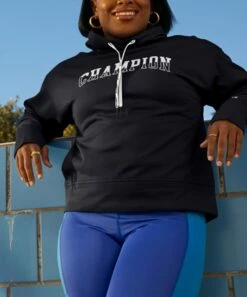 Outlet β€οΈ Champion Black Game Day Eco Hoodie - π© Women π€©