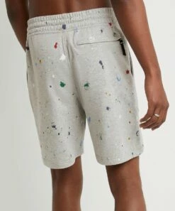 Best Sale 💯 Champion Oxford Gray Paint Splatter 8'' Global Explorer French Terry Shorts - Men ✨ -Champion Sales zu108150116 alt 3 tm1666980775