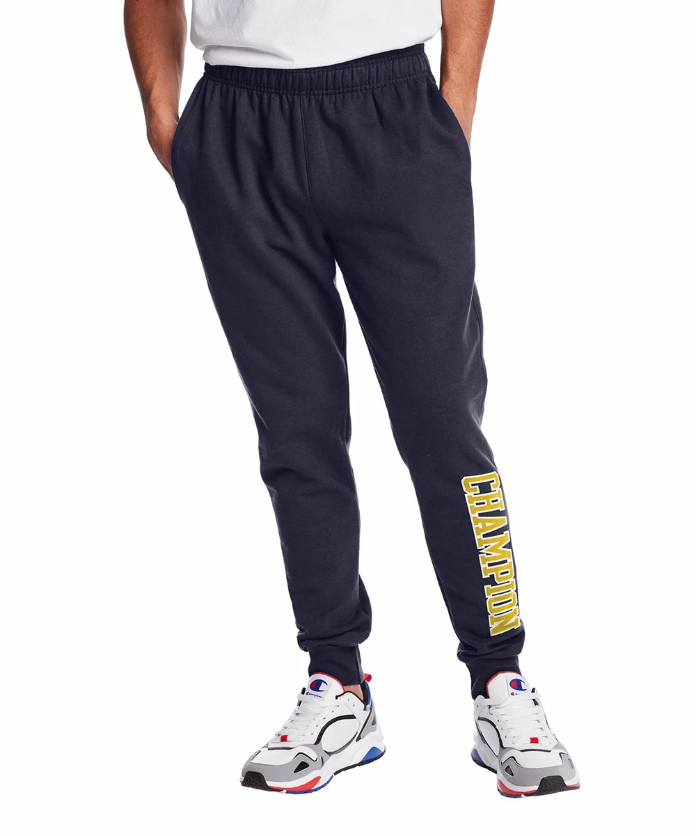Brand new 🌟 Champion Athletic Navy Powerblend® Logo Joggers - Men 🌟 1 Brand new 🌟 Champion Athletic Navy Powerblend® Logo Joggers - Men 🌟