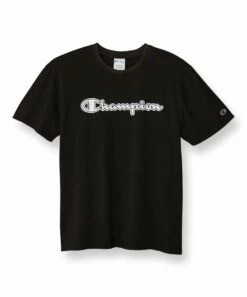 Best deal 🔥 Champion Black Solar Wash Logo Crewneck Tee - Men 🛒 -Champion Sales zu108150370 alt 3 tm1662148862