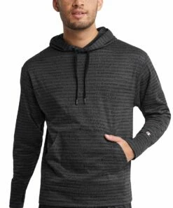 Best Pirce β€οΈ Champion Light Charcoal Handwritten Logo Game Day Hoodie - Men π