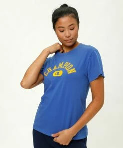 Cheapest ✔️ Champion Deep Dazzling Blue Solar Wash The Classic Tee - 👩 Women 🛒