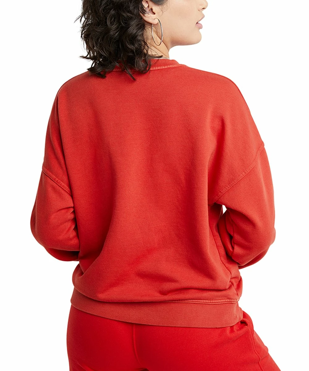 Top 10 π Champion New Ripe Red Solar Wash Powerblend Crewneck Sweatshirt - π© Women π 4 Top 10 π Champion New Ripe Red Solar Wash Powerblend Crewneck Sweatshirt - π© Women π - Image 4