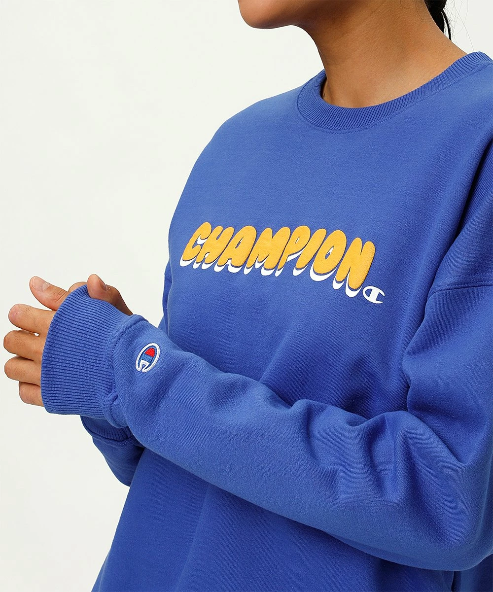 Hot Sale π€© Champion Deep Dazzling Blue Powerblend Crewneck Sweatshirt - π© Women π― 3 Hot Sale π€© Champion Deep Dazzling Blue Powerblend Crewneck Sweatshirt - π© Women π― - Image 3