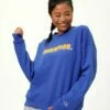 Hot Sale 🤩 Champion Deep Dazzling Blue Powerblend Crewneck Sweatshirt - 👩 Women 💯