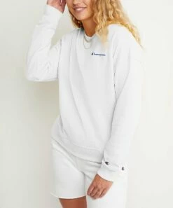 Outlet π Champion White Powerblend Crewneck Sweatshirt - π© Women π₯