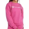 Cheap 😍 Champion Wow Pink Powerblend Relaxed Crewneck Pullover - 👩 Women 😀