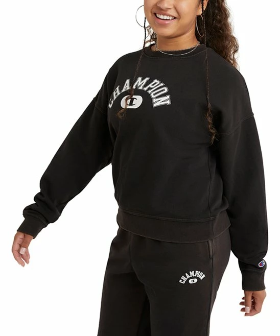 Best reviews of π₯° Champion Black Powerblend Vintage Wash Crewneck Sweatshirt - π© Women π₯° 2 Best reviews of π₯° Champion Black Powerblend Vintage Wash Crewneck Sweatshirt - π© Women π₯° - Image 2