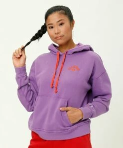 Discount ✔️ Champion Creative Mauve Solar Wash Powerblend Hoodie - 👩 Women 👍