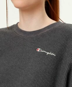 Best Pirce 🤩 Champion Granite Heather Campus Corded Crewneck Sweatshirt - 👩 Women ✨ -Champion Sales zu108155132 alt 2 tm1669163303