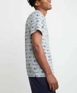 Best reviews of 💯 Champion Oxford Gray Big C Little Script Logo Tee - Men 🌟 -Champion Sales zu108155990 alt 3 tm1666980775