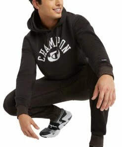 Best Pirce π Champion Black Solar Wash Logo Varsity Hoodie - Men π― 5 Best Pirce π Champion Black Solar Wash Logo Varsity Hoodie - Men π― -Champion Sales zu108155996 alt 2 tm1666980775