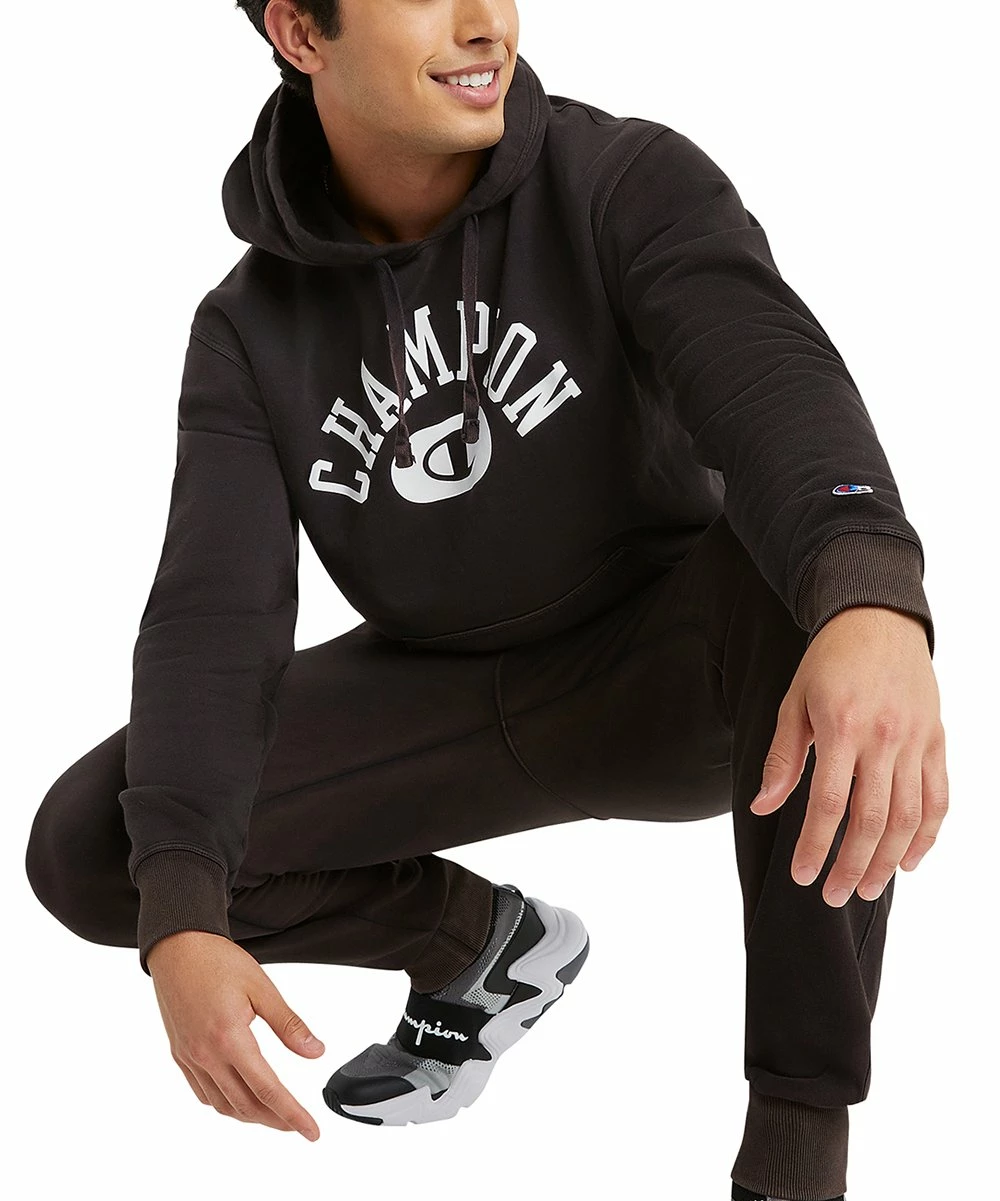 Best Pirce π Champion Black Solar Wash Logo Varsity Hoodie - Men π― 3 Best Pirce π Champion Black Solar Wash Logo Varsity Hoodie - Men π― - Image 3