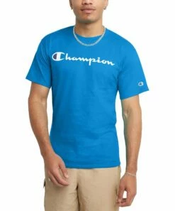 Coupon 👍 Champion Blue Jay Logo Crewneck Tee - Men 👍