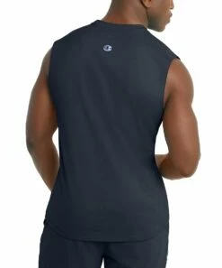 Best deal 😉 Champion Navy Classic Logo Muscle Tank - Men 😍 -Champion Sales zu108156433 alt 3 tm1666980775